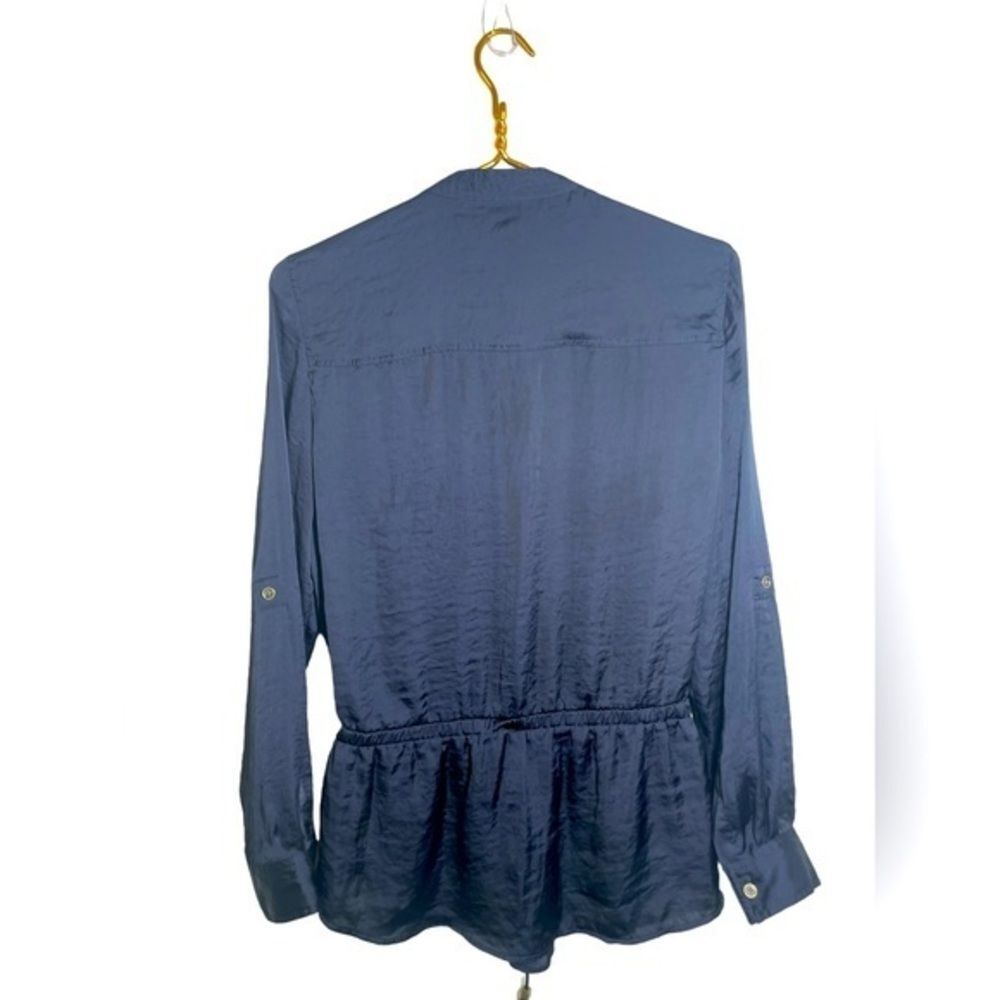 Michael Kors Tie Waist Silky Top, Size Medium - Picture 3 of 3